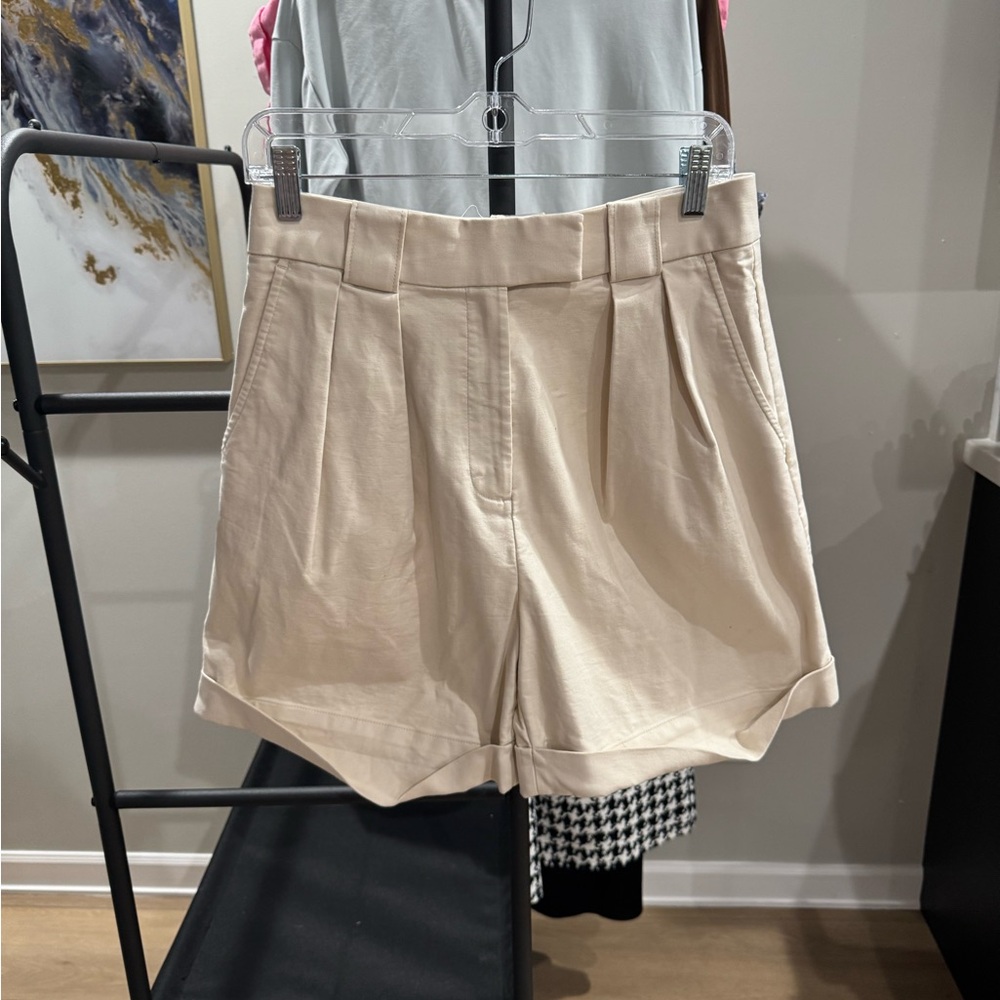 Elegant Cream Women's Shorts